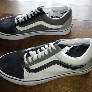 Vans Men’s Size 7  Old Skool Grey Suede Leather Skate Shoes Sneakers Low Top
